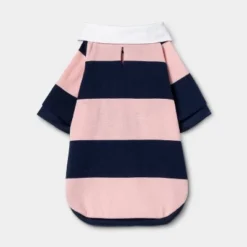 Rugby Dog and Cat Shirt - Boots & Barkley™ Pink/navy