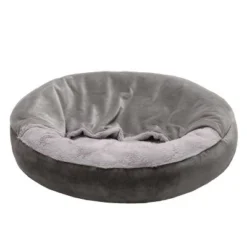 FurHaven Velvet Waves Faux Fur And Velvet Hooded Donut -Pet Gizmos Sales GUEST 0d4d502b 586d 4472 afca a307e54430c1