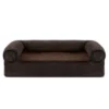 FurHaven Faux Fleece & Chenille Memory Foam Sofa Dog Bed