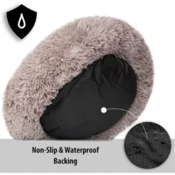 Zone Tech Medium Round Ultra Soft Plush Calming Cushion Bed for Pets, Donut Fluffy Dog Bed for Small Medium Large Dogs, -Pet Gizmos Sales GUEST 11415f5b 0351 453d bbe9 3af2626dc165