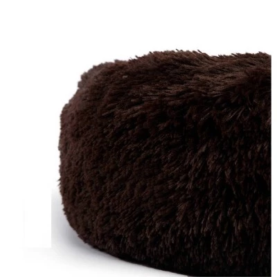 Best Friends by Sheri Donut Shag Dark Chocolate Dog Bed - 30"x30" - Dark Brown 2 Best Friends by Sheri Donut Shag Dark Chocolate Dog Bed - 30"x30" - Dark Brown - Image 2