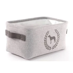 Precious Tails Linen Storage Bins - 3pk - Dog Crest, Pet Gear Organizer, Elegant Home Decor, Durable & Easy Clean -Pet Gizmos Sales GUEST 12b4f6ba b030 470f aba3 bfdb83ebb497