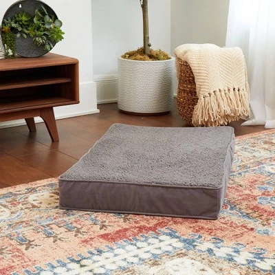 Kensington Garden Oscar Orthopedic Rectangle Dog Bed Steel Blue 3 Kensington Garden Oscar Orthopedic Rectangle Dog Bed Steel Blue - Image 3