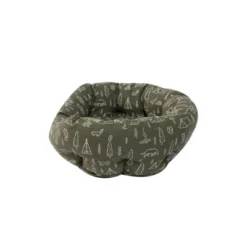 PetShop by Fringe Studio Camping Olive Round Cuddler Dog Bed - M -Pet Gizmos Sales GUEST 1875e3c7 164b 40c5 9d8b 0ea5940ae883