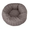 FurHaven Deep Dish Curly Fur Plush Donut Dog Bed