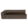 FurHaven Plush & Velvet Deluxe Chaise Lounge Orthopedic Sofa-Style Dog Bed