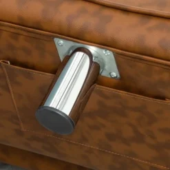 PawHut Pet Sofa Dog Bed Couch, Foldable Cat Lounger PU Leather Cover for Medium & Large Sized Animals, Brown -Pet Gizmos Sales GUEST 264866ae a32c 4542 88de 44a1fd40b828