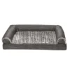 FurHaven Luxe Fur & Performance Linen Cooling Gel Sofa Dog Bed