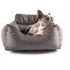 Paw Brands PupProtector Memory Foam Car Dog Bed - Grey