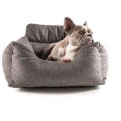 Paw Brands PupProtector Memory Foam Car Dog Bed - Grey