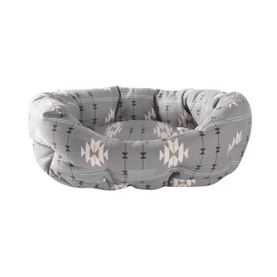 PetShop by Fringe Studio Geometric Round Cuddler Dog Bed - Gray 2 PetShop by Fringe Studio Geometric Round Cuddler Dog Bed - Gray - Image 2