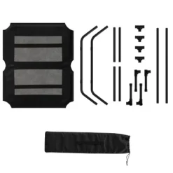 Elevated Dog Bed - 36x30-Inch Portable Pet Bed with Non-Slip Feet - Indoor/Outdoor Dog Cot or Puppy Bed for Pets up to 80lbs by PETMAKER (Black) -Pet Gizmos Sales GUEST 3bacd95d 9064 4192 a3f1 aa8a429c0d6d