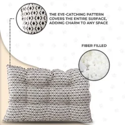 Precious Tails Printed Microsuede Tufted Mat Bed for Dogs - Ivory - S -Pet Gizmos Sales GUEST 453852b5 4ba1 4ad4 946c d3da6842ce7f