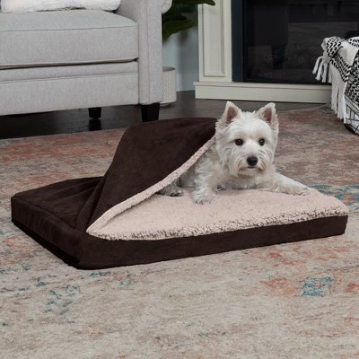 FurHaven Berber & Suede Blanket Top Orthopedic Dog Bed 2 FurHaven Berber & Suede Blanket Top Orthopedic Dog Bed - Image 2