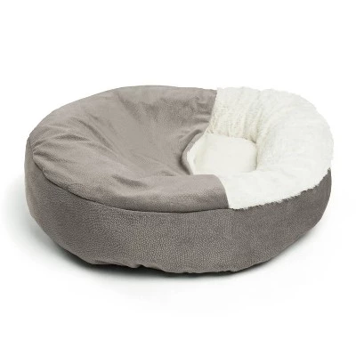 Best Friends by Sheri Cozy Cuddler Ilan Dog Bed - 24"x24" - Gray 3 Best Friends by Sheri Cozy Cuddler Ilan Dog Bed - 24"x24" - Gray - Image 3