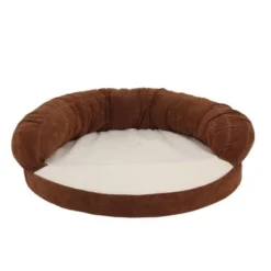 Carolina Pet Company Ortho Sleeper Bolster Dog Bed - Chocolate