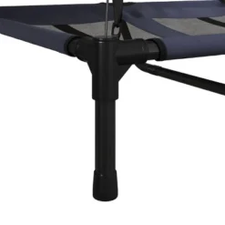 Elevated Dog Bed with Canopy - 48x36-Inch Portable Pet Bed with Non-Slip Feet - Indoor/Outdoor Dog Cot with Carrying Case by PETMAKER (Blue) -Pet Gizmos Sales GUEST 581e3f95 e56f 4f7e aba7 c37ed841ad09