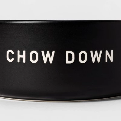 Boots & Barkley 6Cup Dog Bowl with Resist Pattern - Matte Black - Boots & Barkley™ 2 Boots & Barkley 6Cup Dog Bowl with Resist Pattern - Matte Black - Boots & Barkley™ - Image 2