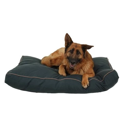 Carolina Pet Company Solid Faux Gusset Jamison Dog Bed - Green 4 Carolina Pet Company Solid Faux Gusset Jamison Dog Bed - Green - Image 4