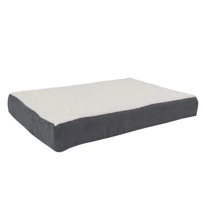 Orthopedic Dog Bed - 2-Layer 30x20.5-Inch Memory Foam Pet Mattress with Machine-Washable Cover for Medium Dogs up to 45lbs by PETMAKER (Gray) 5 Orthopedic Dog Bed - 2-Layer 30x20.5-Inch Memory Foam Pet Mattress with Machine-Washable Cover for Medium Dogs up to 45lbs by PETMAKER (Gray) - Image 5