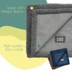 rocket & rex Waterproof Pet Blanket and Furniture Protector Gray -Pet Gizmos Sales GUEST 602f799a 02d3 4be2 9678 12980591d5d1