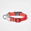 Martingale with Buckle Dog Collar - Tomato/Silver - Boots & Barkley™