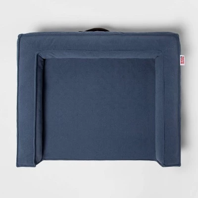 Sofa Bolster Dog Bed - Blue - Boots & Barkley™ 1 Sofa Bolster Dog Bed - Blue - Boots & Barkley™