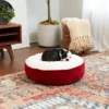 Kensington Garden Scout Deluxe Sherpa Round Pillow Dog Bed Steel Blue