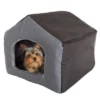 Pet Adobe Cozy Cottage House-Shaped Pet Bed - Gray