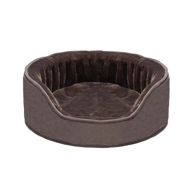 FurHaven Plush & Velvet Oval Dog Bed 2 FurHaven Plush & Velvet Oval Dog Bed - Image 2