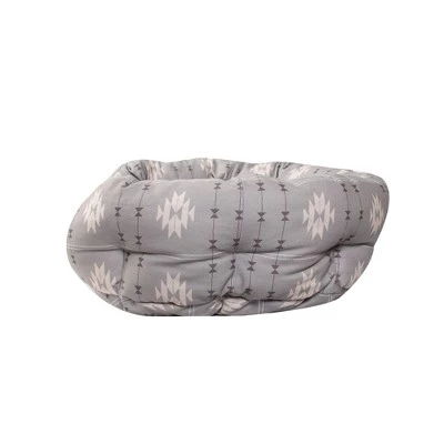 PetShop by Fringe Studio Geometric Round Cuddler Dog Bed - Gray 3 PetShop by Fringe Studio Geometric Round Cuddler Dog Bed - Gray - Image 3