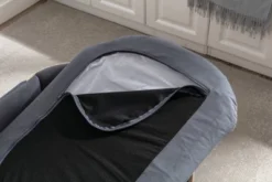 Bulldog 26.4" Width Small Dog Beds With Removable Washable Cover, Velvet Cushion With Solid Wood legs and Bent Wood Back-The Pop Maison -Pet Gizmos Sales GUEST 721629d7 9aab 45f6 8869 c60e1403bdd2