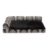 FurHaven Southwest Kilim Deluxe Chaise Lounge Memory Top Sofa Dog Bed