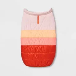 Boots & Barkley Holiday Dog Puffer Vest - Orange - XL - Boots & Barkley™