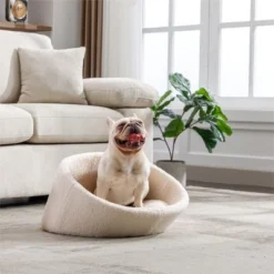 Pang Dog Car Bed,Teddy Bear Dog Beds for Small Medium Dogs,Non-Slip Bottom Cat Couch Bed,Waterproof Memory Foam Indoor Pet Sofa Bed-Maison Boucle -Pet Gizmos Sales GUEST 8565c3f3 9933 4bfe b062 1523cd0a3476