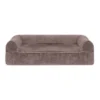 FurHaven Faux Fur & Velvet Cooling Gel Top Sofa Dog Bed