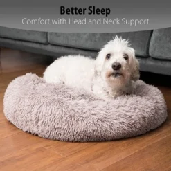 Zone Tech Medium Round Ultra Soft Plush Calming Cushion Bed for Pets, Donut Fluffy Dog Bed for Small Medium Large Dogs, -Pet Gizmos Sales GUEST 9fe6a2ad a72c 48c9 ae54 f99b1fbe9165