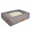 Boots & Barkley Rectangular Bolster Faux Linen Dog Beds - XL - Boots & Barkley™