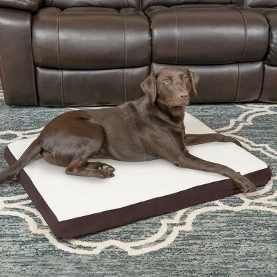 FurHaven Faux Sheepskin & Suede Deluxe Orthopedic Mattress Dog Bed 2 FurHaven Faux Sheepskin & Suede Deluxe Orthopedic Mattress Dog Bed - Image 2