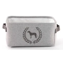 Precious Tails Linen Storage Bins - 3pk - Dog Crest, Pet Gear Organizer, Elegant Home Decor, Durable & Easy Clean -Pet Gizmos Sales GUEST b65015d0 e364 42af 89d5 0b9fd18aa5eb