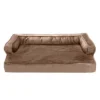 FurHaven Plush & Velvet Comfy Couch Orthopedic Sofa-Style Dog Bed
