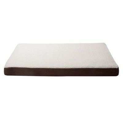 FurHaven Faux Sheepskin & Suede Deluxe Cooling Gel Top Dog Bed 1 FurHaven Faux Sheepskin & Suede Deluxe Cooling Gel Top Dog Bed