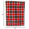 Waterproof Pet Blanket - 50x60 Reversible Plaid Throw Protects Couch, Car, Bed from Spills, Stains, or Fur - Dog and Cat Blankets by Petmaker (Red)