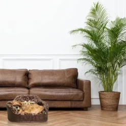 Precious Tails Leopard Princess Cat and Dog Bed - Brown -Pet Gizmos Sales GUEST c39b7b0b 56a7 41f2 b167 db31e4d848cc