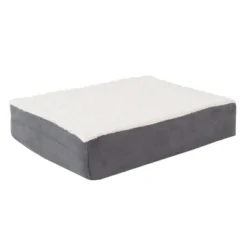 Orthopedic Dog Bed - 2-Layer Memory Foam Crate Mat with Machine Washable Cover - 20x15 Pet Bed for Small Dogs Up to 20lbs by PETMAKER (Gray) -Pet Gizmos Sales GUEST c523f8af 8f79 47cf b8a6 40a5f438724e