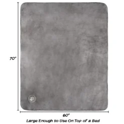 Waterproof Pet Blanket - 60x70-inch Reversible Throw Protects Couch, Car, Bed from Spills, Stains, and Fur - Dog and Cat Blankets by Petmaker (Gray)
