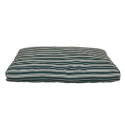 Carolina Pet Company Striped Faux Gusset Jamison Dog Bed - Green