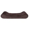 FurHaven Minky Plush & Velvet Luxe Lounger Gel Top Dog Bed