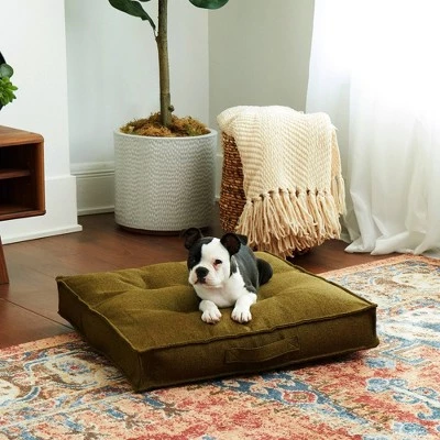 Kensington Garden Milo Square Tufted Reversible Dog Bed Cream 3 Kensington Garden Milo Square Tufted Reversible Dog Bed Cream - Image 3