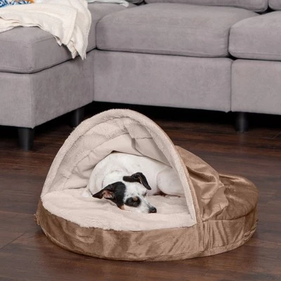 FurHaven Wave Fur & Velvet Snuggery Orthopedic Dog Bed 2 FurHaven Wave Fur & Velvet Snuggery Orthopedic Dog Bed - Image 2
